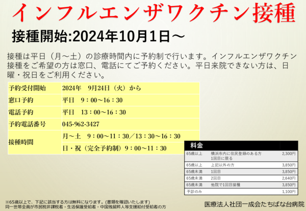 インフルエンザ案内2024年度のサムネイル